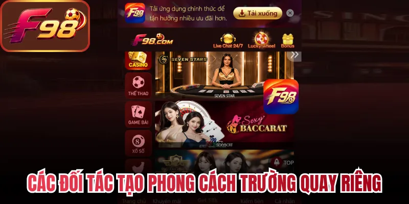 Các đối tác tạo phong cách trường quay riêng